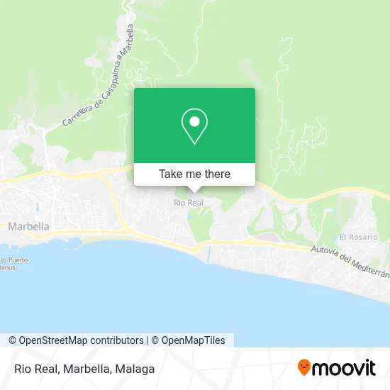 Rio Real, Marbella map