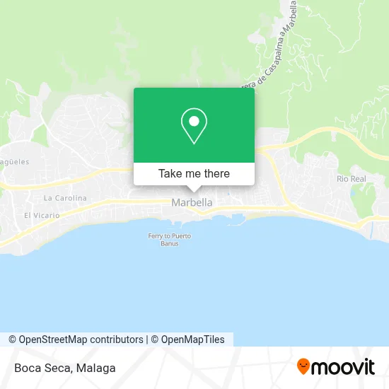 Boca Seca map