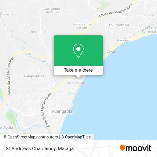 St Andrew's Chaplaincy map