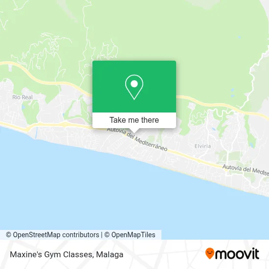 Maxine's Gym Classes map