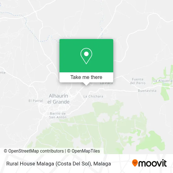 Rural House Malaga (Costa Del Sol) map