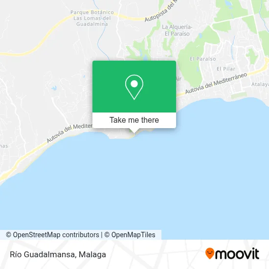 Río Guadalmansa map