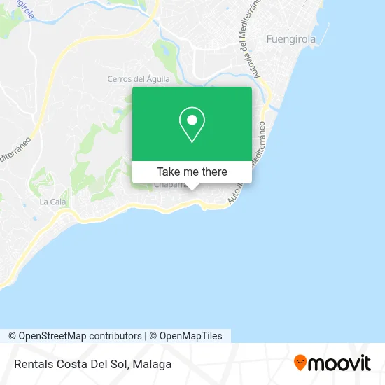 Rentals Costa Del Sol map