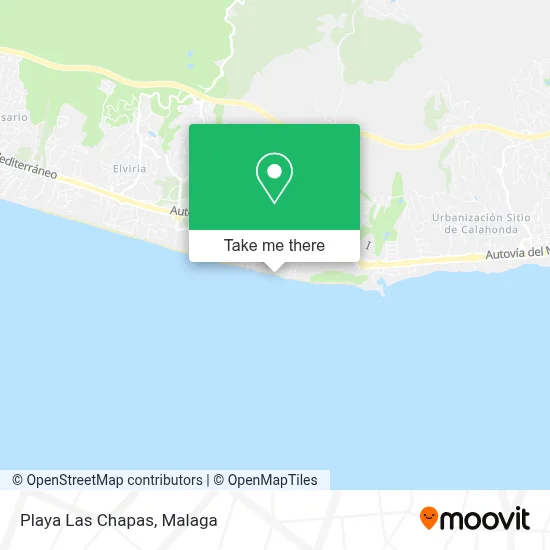 Playa Las Chapas map