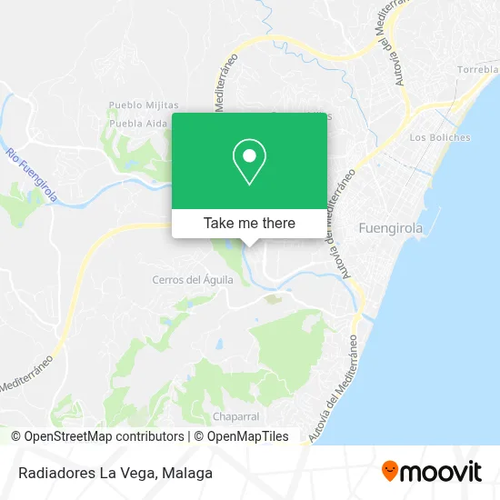Radiadores La Vega map
