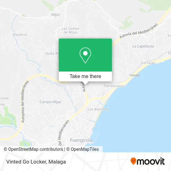 Vinted Go Locker map