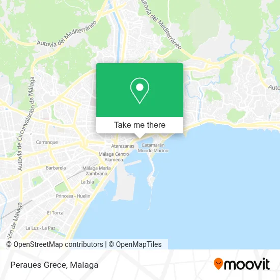Peraues Grece map