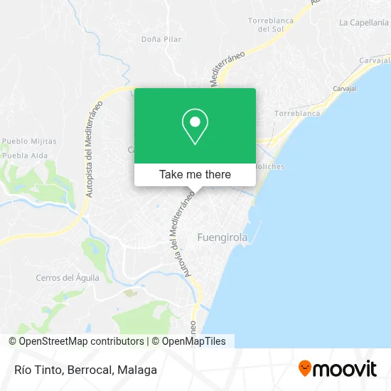 Río Tinto, Berrocal map