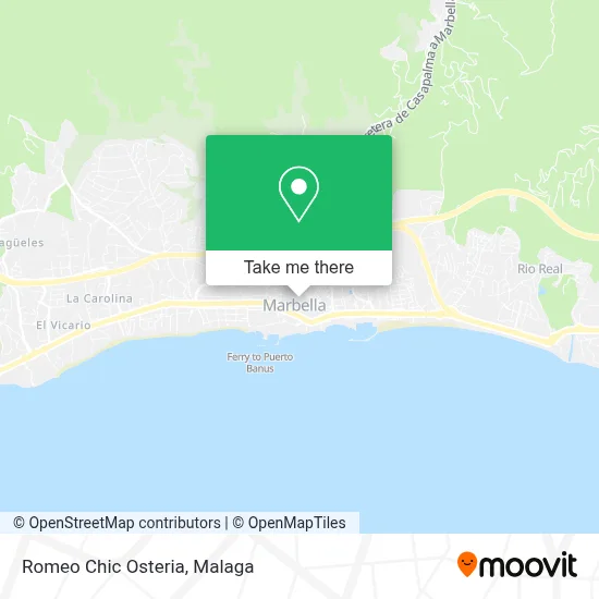 mapa Romeo Chic Osteria