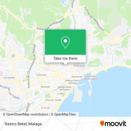 Rastro Betel map