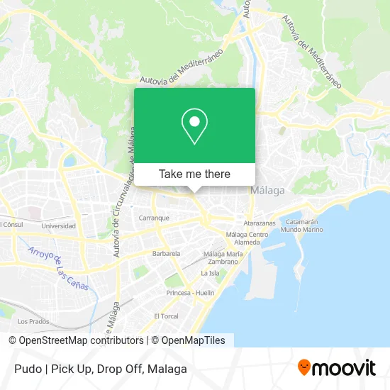 Pudo | Pick Up, Drop Off map
