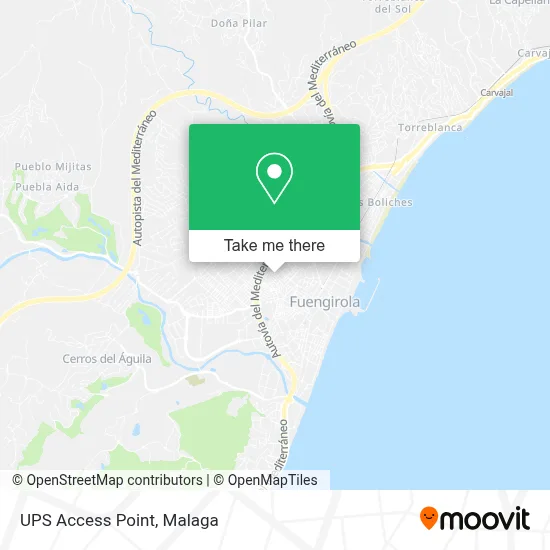 Ups Access Point map