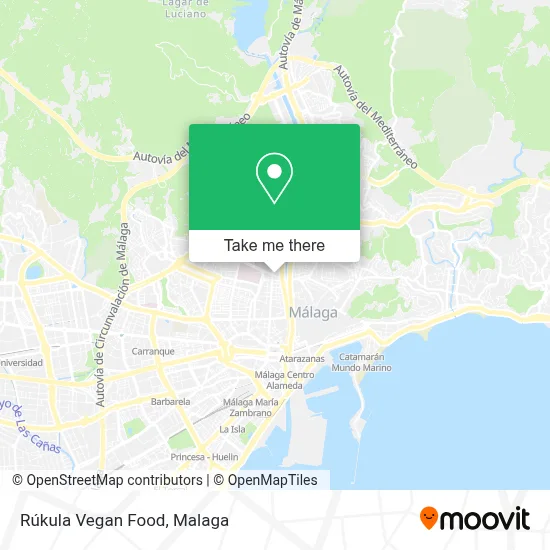 Rúkula Vegan Food map