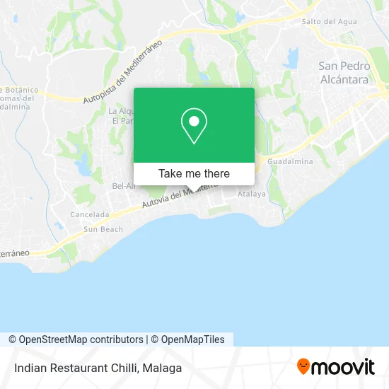 mapa Indian Restaurant Chilli