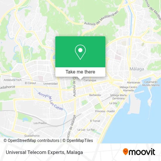 Universal Telecom Experts map
