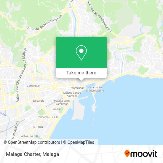 Malaga Charter map