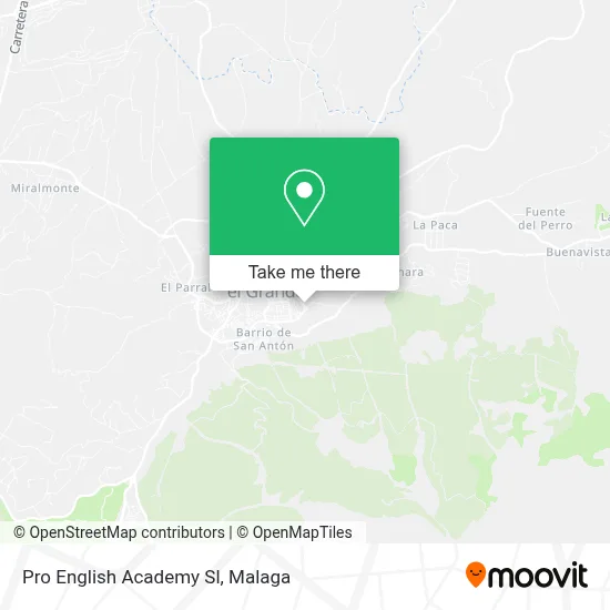 Pro English Academy Sl map