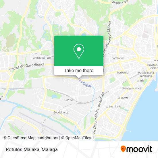 Rótulos Malaka map
