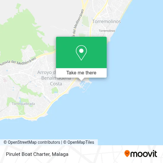 Pirulet Boat Charter map