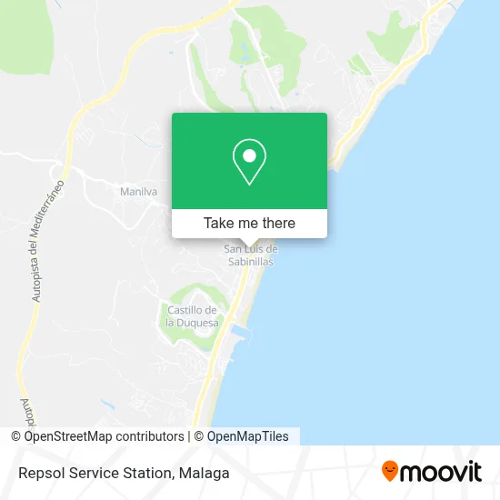 Repsol Service Station map