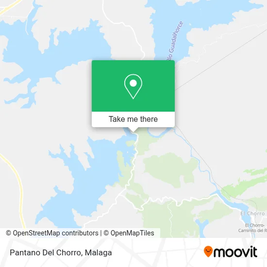 Pantano Del Chorro map