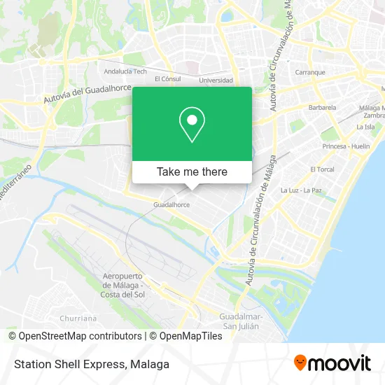 Station Shell Express map
