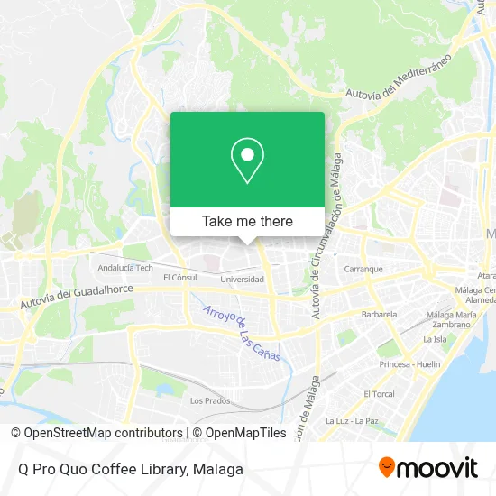 Q Pro Quo Coffee Library map