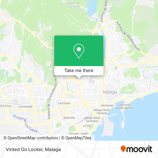 Vinted Go Locker map