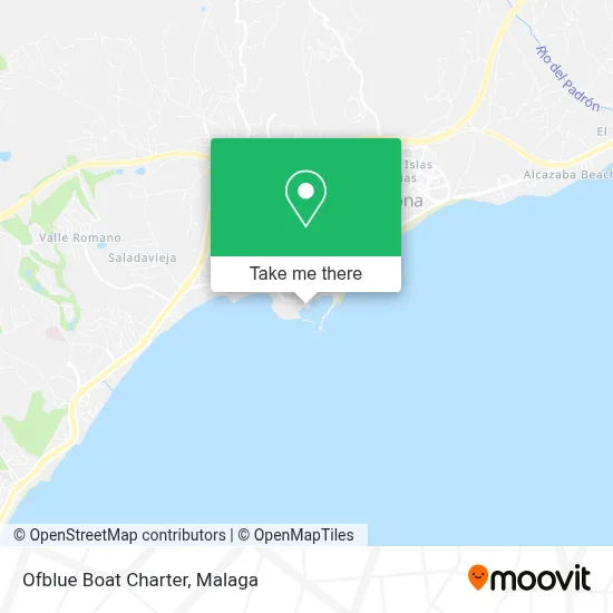 Ofblue Boat Charter map