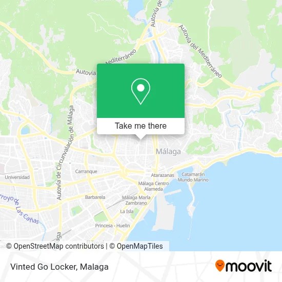 Vinted Go Locker map
