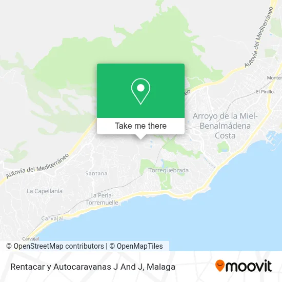 Rentacar y Autocaravanas J And J map