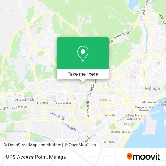 Ups Access Point map