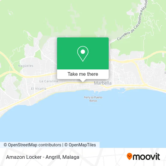 Amazon Locker - Angrill map