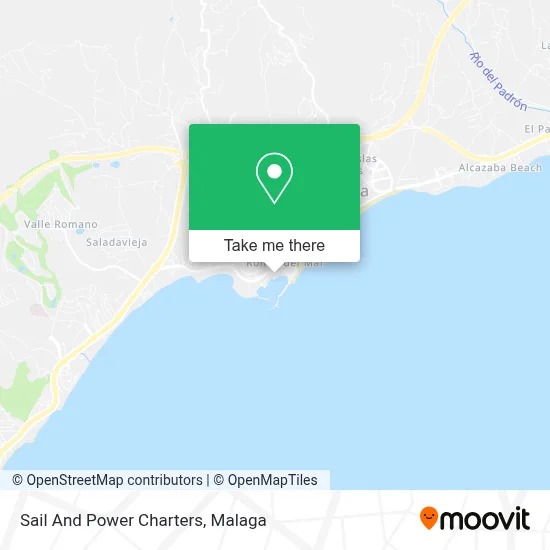 mapa Sail And Power Charters