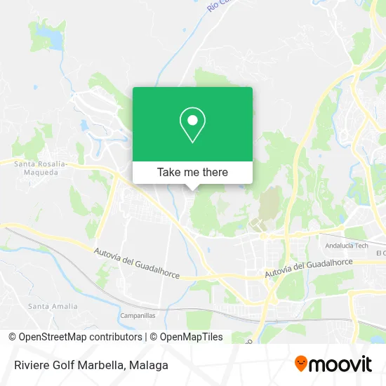 Riviere Golf Marbella map