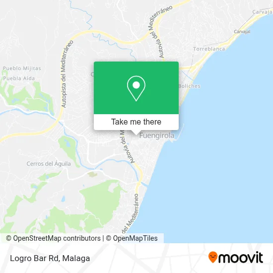 Logro Bar Rd map