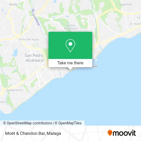 Moët & Chandon Bar map