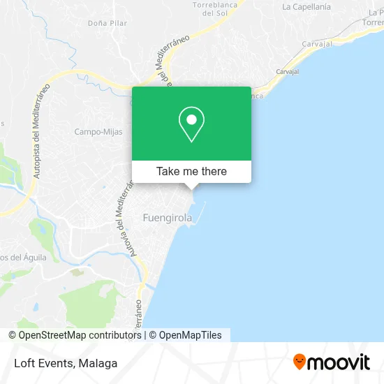 Loft Events map