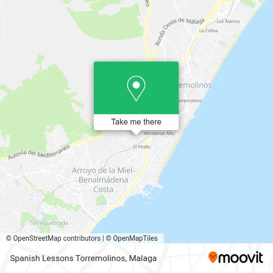 Spanish Lessons Torremolinos map