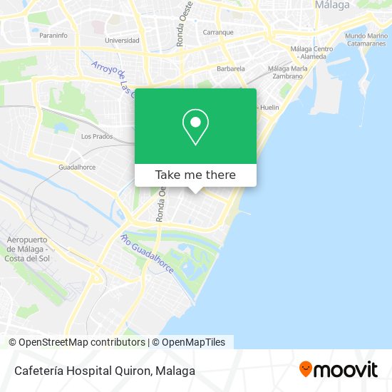 Cafetería Hospital Quiron map