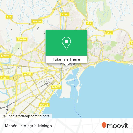 Mesón La Alegría map