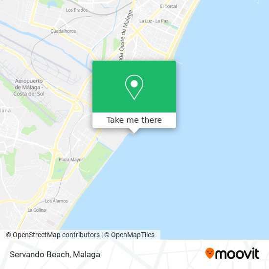 Servando Beach map