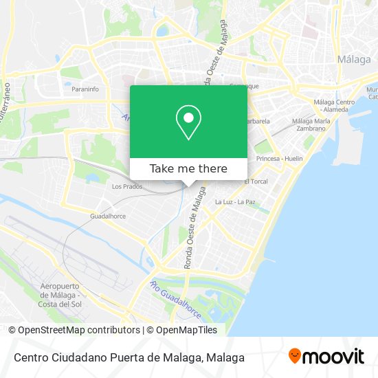Centro Ciudadano Puerta de Malaga map