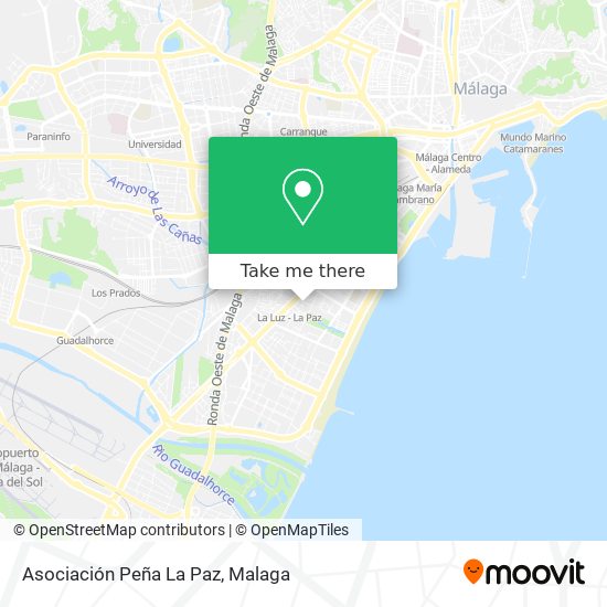Asociación Peña La Paz map