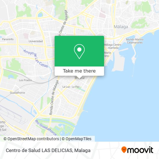 Centro de Salud LAS DELICIAS map