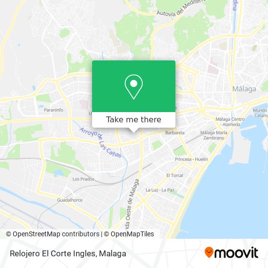 Relojero El Corte Ingles map