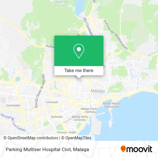 Parking Multiser Hospital Civil map