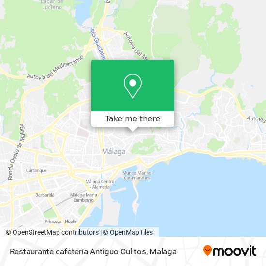 Restaurante cafetería Antiguo Culitos map