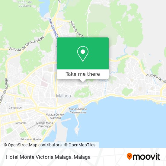 Hotel Monte Victoria Malaga map
