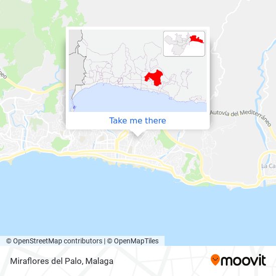 Miraflores del Palo map